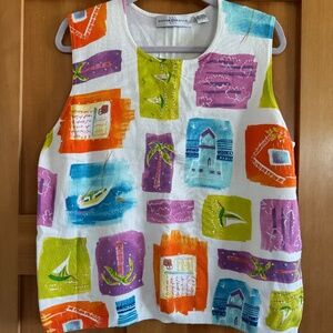 Marisa Christina Sleeveless Summer Top/Sweater Size L